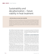 Sustainability and decarbonization – future viability in heat treatment