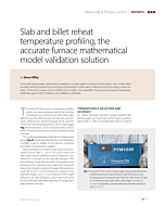 Slab and billet reheat temperature profiling, the accurate furnace mathematical model validation solution