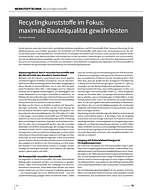 Recyclingkunststoffe im Fokus: maximale Bauteilqualität gewährleisten