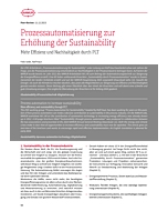 Prozessautomatisierung zur Erhöhung der Sustainability