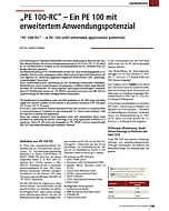 "PE 100-RC" - Ein PE 100 mit erweitertem Anwendungspotenzial