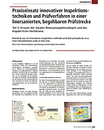 Praxiseinsatz innovativer Inspektionstechniken und Prüfverfahren in einer linersanierten, begehbaren Prüfstrecke