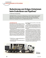 Reduzierung von Erdgas-Emissionen beim Evakuieren von Pipelines