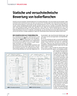 Statische und versuchstechnische Bewertung von Isolierflanschen