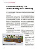 Grabenlose Erneuerung einer Feuerlöschleitung mittels Berstlining