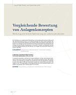 Vergleichende Bewertung von Anlagenkonzepten