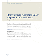 Beschreibung mechatronischer Objekte durch Merkmale
