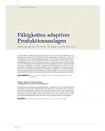Fähigkeiten adaptiver Produktionsanlagen