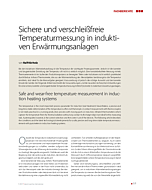 Sichere und verschleißfreie Temperaturmessung in induktiven Erwärmungsanlagen