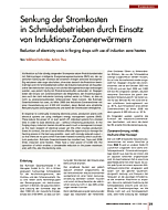 Senkung der Stromkosten in Schmiedebetrieben durch Einsatz von Induktions-Zonenerwärmern
