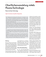Oberflächenveredelung mittels Plasma-Technologie
