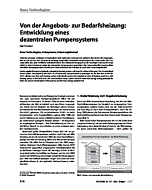 Von der Angebots- zur Bedarfsheizung: Entwicklung eines dezentralen Pumpensystems