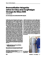 Brennstoffzellen-Heizgeräte stehen im Fokus einer langfristigen -Strategie für Mikro-KWK