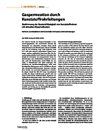 Gaspermeation durch Kunststoffrohrleitungen