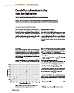 Durchflusscharakteristika von Stellgliedern