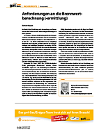Anforderungen an die Brennwertberechnung (-ermittlung)