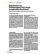 Regeneration von Triethylenglykol (TEG) mittels anorganischer Membranen*