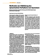 Methoden zur Abbildung des dynamischen Verhaltens von Gasnetzen
