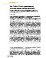 Das Erdgas-Versorgungssystem in Deutschland und Europa, Teil 1