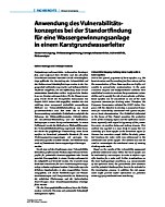 Anwendung des Vulnerabilitätskonzeptes bei der Standortfindung für eine Wassergewinnungsanlage in einem Karstgrundwasserleiter