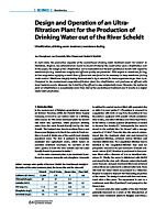 Design and Operation of an Ultra­filtration Plant for the Production of Drinking Water out of the River Scheldt