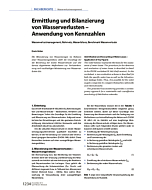 Ermittlung und Bilanzierung von Wasserverlusten – Anwendung von Kennzahlen