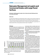 Rainwater Management at Logistic and Commercial Estates with Large Paved Surfaces