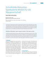 Schnittstelle Motivation: Spielbasierte Medien für die Wasserwirtschaft