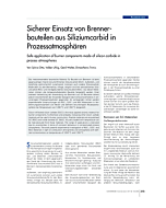 Sicherer Einsatz von Brennerbauteilen aus Siliziumcarbid in Prozessatmosphären