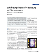 Lufterhitzung durch direkte Beheizung mit Flächenbrennern