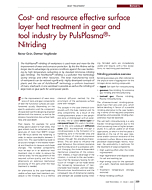 Cost- and resource effective surface layer heat treatment in gear and tool industry by PulsPlasma®-Nitriding
