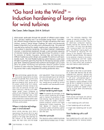 "Go hard into the Wind" - Induction hardening of large rings for wind turbines