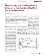New recuperative and regenerative burners for minimizing exhaust gas losses and emissions
