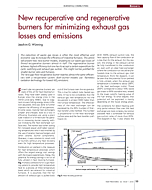 New recuperative and regenerative burners for minimizing exhaust gas losses and emissions