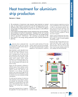 Heat treatment for aluminium strip production
