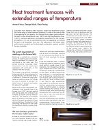 Heat treatment furnaces with extended ranges of temperature