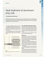 Heat treatment of aluminium strip coils
