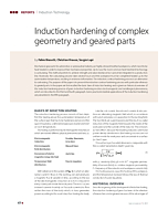 Induction hardening of complex geometry and geared parts