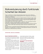 Risikoreduzierung durch funktionale Sicherheit bei Aktoren