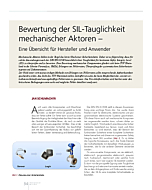 Bewertung der SIL-Tauglichkeit mechanischer Aktoren –