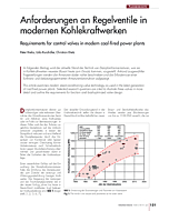 Anforderungen an Regelventile in modernen Kohlekraftwerken