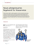 Neues pilotgesteuertes Regelventil für Wassernetze