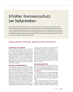 Erhöhter Korrosionsschutz bei Stellantrieben