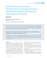 Skalierbare automatisierte Transformation hydrodynamischer Kanalnetzmodelle in vereinfachte hydrologische Modelle