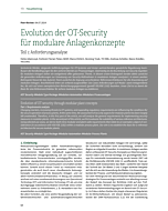 Evolution der OT-Security für modulare Anlagenkonzepte