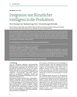 Integration von Künstlicher Intelligenz in die Produktion: