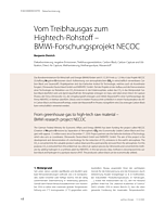 Vom Treibhausgas zum Hightech-Rohstoff – BMWi-Forschungsprojekt NECOC