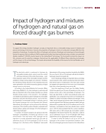 Impact of hydrogen and mixtures of hydrogen and natural gas on forced draught gas burners