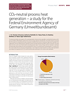 CO2-neutral process heat generation –a study for the Federal Environment Agency of Germany (Umweltbundesamt)