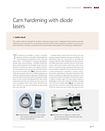 Cam hardening with diode lasers